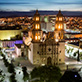 The Metropolitan Cathedral of Chihuahua at night.