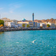 Buildings on the Muscat coastline.